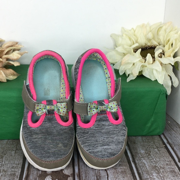 Skechers Kids Go Walk Bitty Bow memory foam Sneaker, Toddler 9, Gray/Pink - Picture 2 of 10